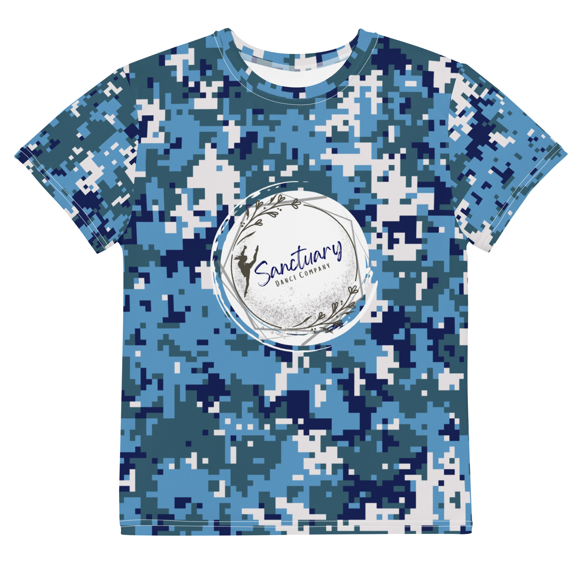 SDC Logo Youth Camouflage Crew Neck T-Shirt