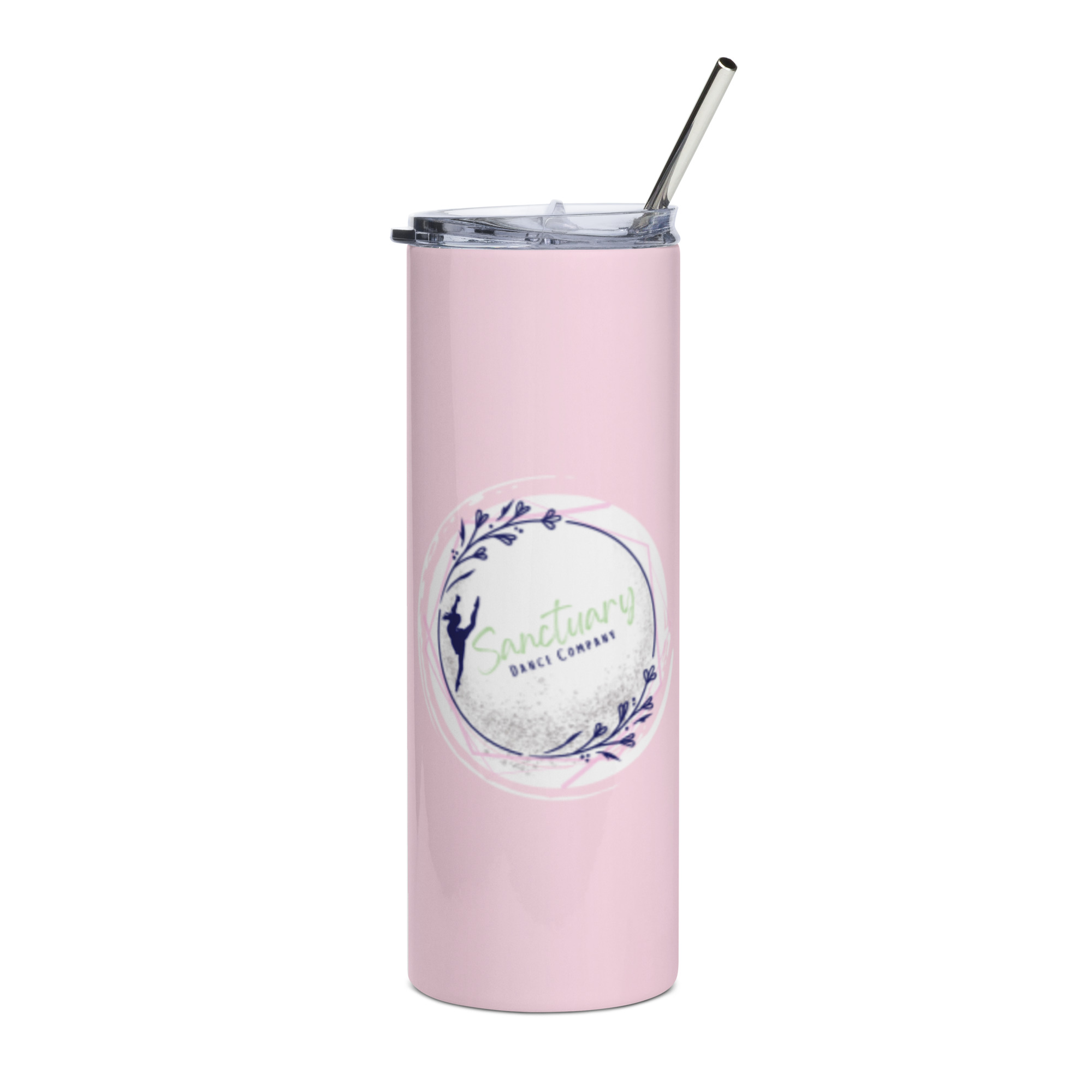 SDC Logo Stainless Steel Tumbler- Pink