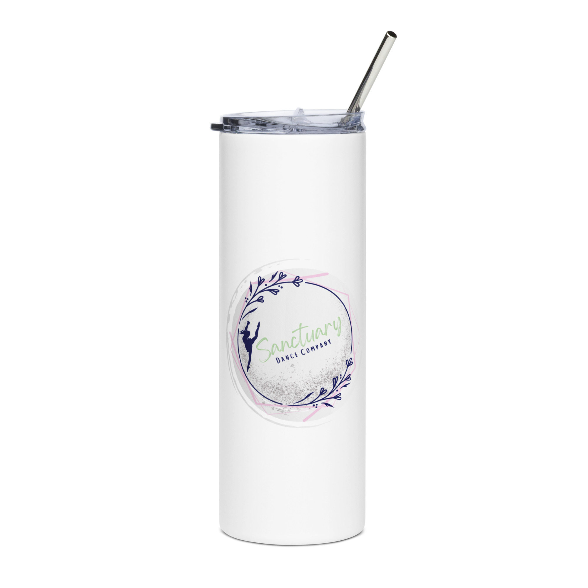 SDC Logo Stainless Steel Tumbler- White