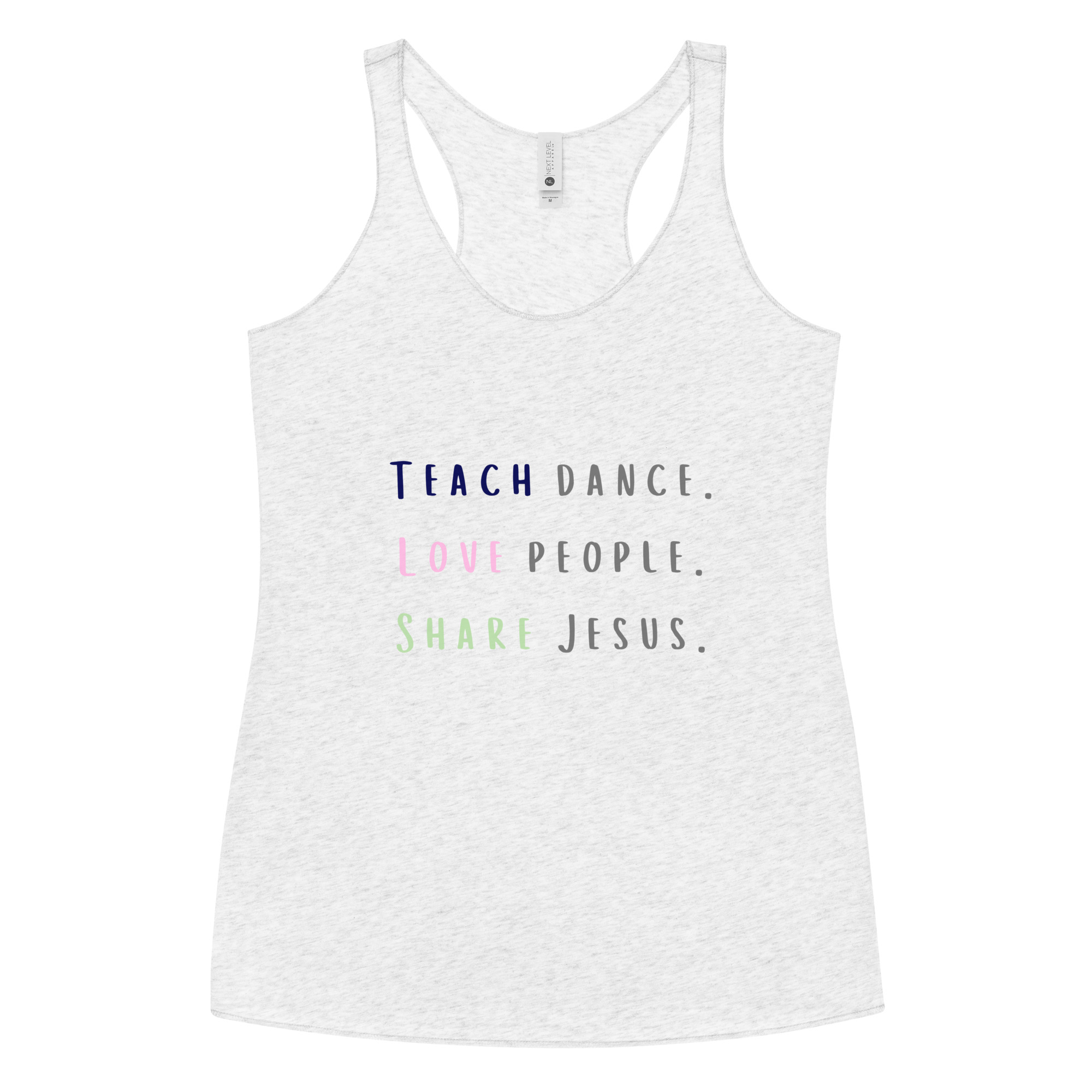 SDC Mission Statement Women's Racerback Tank